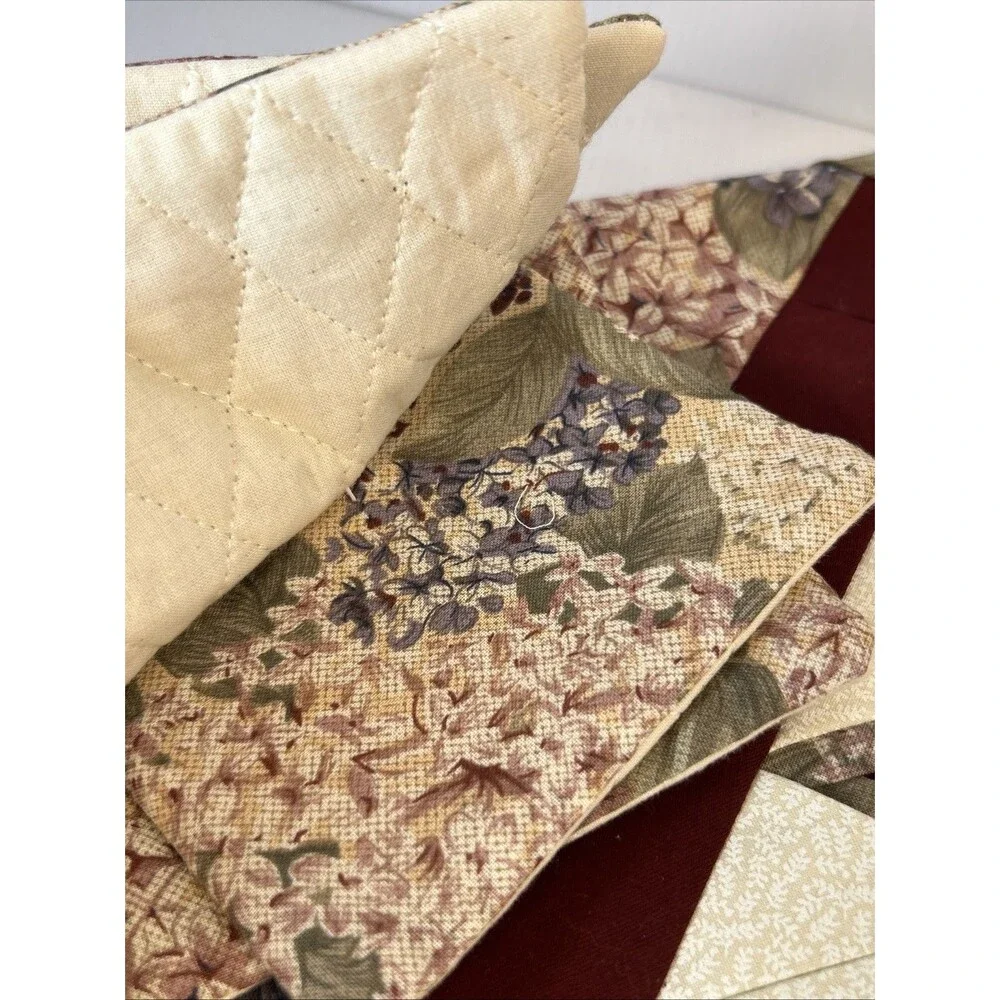 Beautiful Made Folded Star Placement & Coaster Farmhouse Cottage Core Ruth Flaud